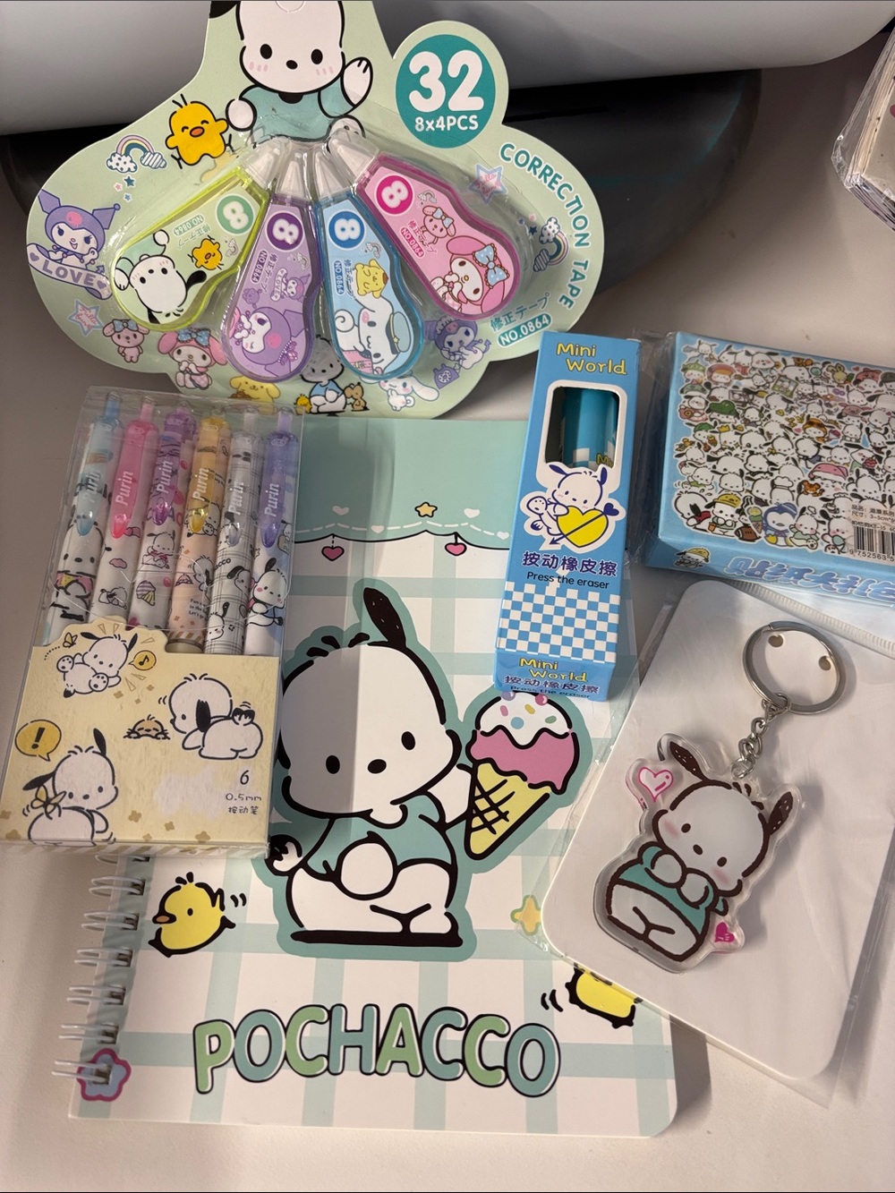 Pochacco - Mint & Pastel Accessories